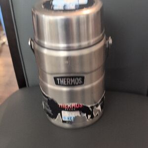 Thermos Silver Insulated Container
